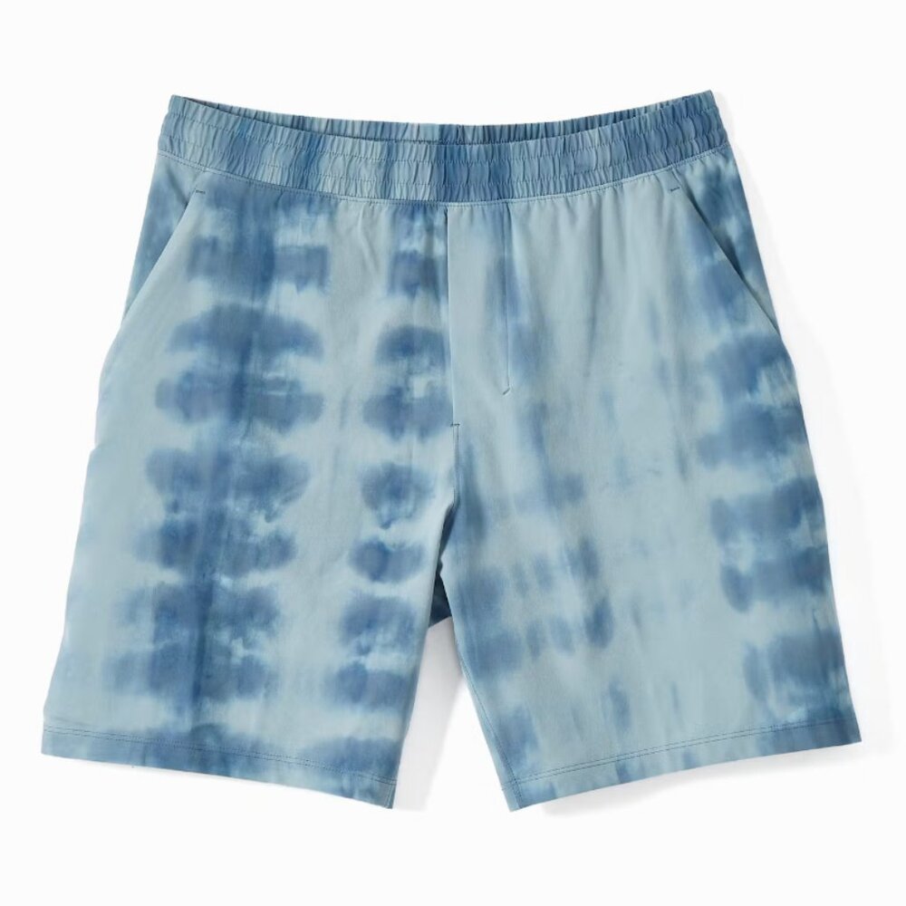 Lululemon Pace Breaker Short 7" Linerless  in Weaves Dye Blue Cast Astro Blue SM